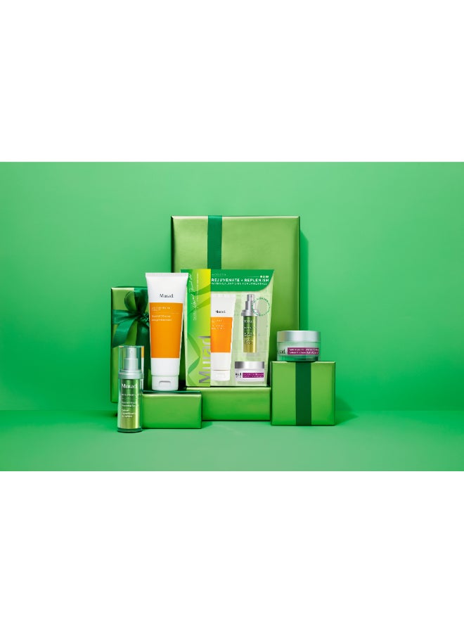 Murad Rejuvenate + Replenish Kit | 3-Step Healthy Skin Essentials with Renewing Cleanser, Treatment Serum & Nourishing Moisturizer | Restores Radiance & Strengthens Skin Barrier - Image 3